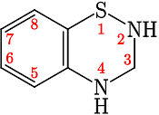 3,4-Dihidro-2H-1,2,4-benzotiadiazin.svg