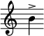 
{ \override Staff.TimeSignature #'stencil = ##f b'-> }
